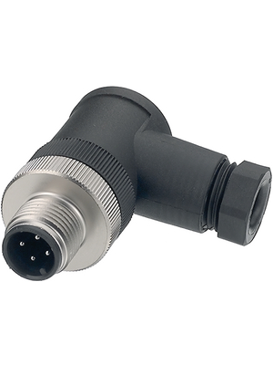 Binder - 99-0429-24-04 - Right angled plug, 713 series 4-pole M12, 99-0429-24-04, Binder