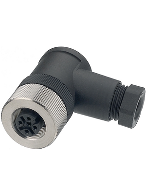 Binder - 99-0430-24-04 - Right angled socket, 713 series 4-pole M12, 99-0430-24-04, Binder