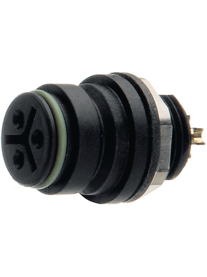 Binder - 99-9128-50-08 - Panel-mount socket, 8-pole red Poles=8, 99-9128-50-08, Binder