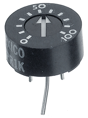 BI Technologies - 93PR1KLF - Trimmer Cermet 1 kOhm linear 1 W, 93PR1KLF, BI Technologies