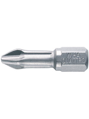 Wiha - 7011ZOT/2-25 PH - Bit for Phillips cross-head screws 25 mm 2, 7011ZOT/2-25 PH, Wiha
