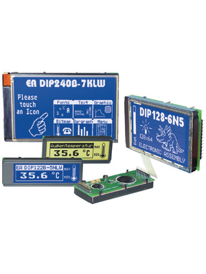 Electronic Assembly - EA DIP122-5NLED - LCD-graphic display 122 x 32 Pixel, EA DIP122-5NLED, Electronic Assembly
