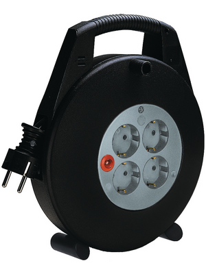 Brennenstuhl - VARIO-LINE 1092200 - Extension Cable Reels with Carrying Handle 5 m F (CEE 7/4), VARIO-LINE 1092200, Brennenstuhl