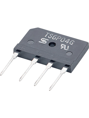 Taiwan Semiconductor - TS15P05G D2 - Bridge rectifier 600 V 15 A SIL, TS15P05G D2, Taiwan Semiconductor