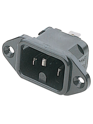 Bulgin - PX0590/63 - Flush-type appliance plug C16 Screw mounting, PX0590/63, Bulgin