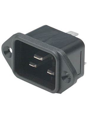 Bulgin - PX0596/63 - Flush-type appliance plug C20 Screw mounting, PX0596/63, Bulgin