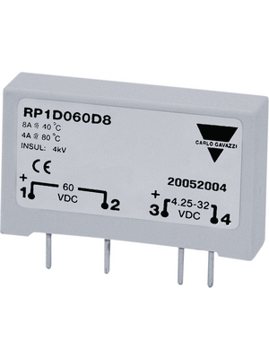 Carlo Gavazzi - RP1D060D4 - Solid state relay single phase 4.25...32 VDC, RP1D060D4, Carlo Gavazzi
