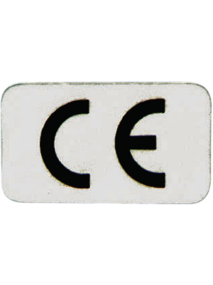  - CE SILVER 16,5X9,5 - CE sticker, 16.5x9.5mm, CE SILVER 16,5X9,5