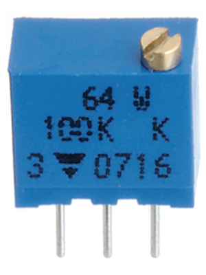 BI Technologies - 64WR10KLFTB - Trimmer Cermet 10 kOhm linear 250 mW, 64WR10KLFTB, BI Technologies