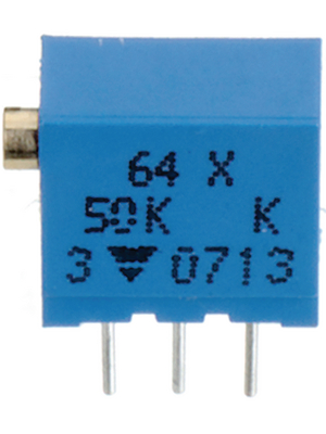 BI Technologies - 64XR50LF - Trimmer Cermet 50 Ohm linear 250 mW, 64XR50LF, BI Technologies