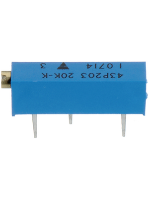 Vishay - M43P100KB40 - Trimmer Cermet 10 Ohm linear 750 mW, M43P100KB40, Vishay