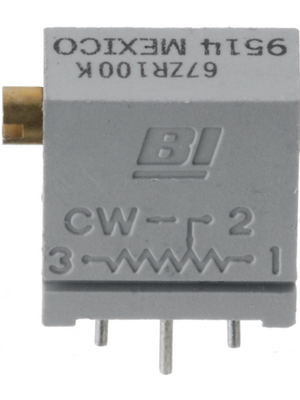 BI Technologies - 67Z R10R-LF - Trimmer Cermet 10 Ohm linear 500 mW, 67Z R10R-LF, BI Technologies