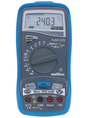 Metrix - MX26 - Multimeter digital TRMS AC+DC 5000 digits 750 VAC 1000 VDC 10 ADC, MX26, Metrix