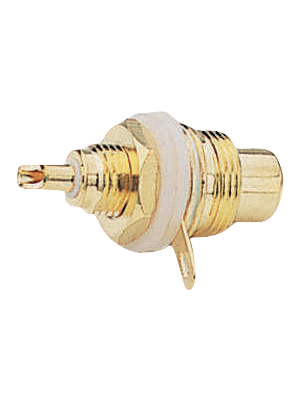 Tai Yang - GRB065 B/R WHITE - Female panel connector gold white, GRB065 B/R WHITE, Tai Yang