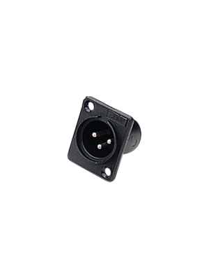 Cliff - ACM - XLR Panel-mount male receptacle 3 N/A black, ACM, Cliff