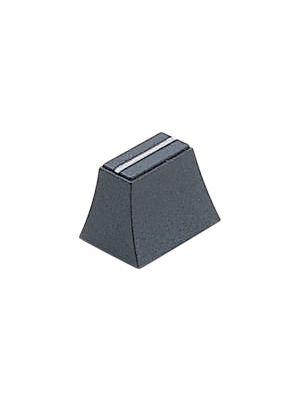 Cliff - KNOB CS 7A BLACK - Slide control knob black 4x1,2 mm, KNOB CS 7A BLACK, Cliff