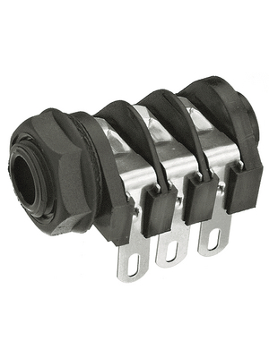 Cliff - S2/BBB - Flush-mounted jack socket 6.35 mm 3P, S2/BBB, Cliff