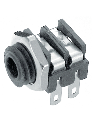 Cliff - S6C/BB - Flush-mounted jack socket 3.5 mm 2P, S6C/BB, Cliff