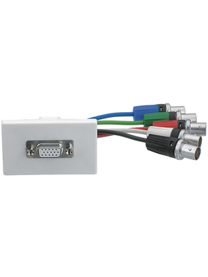 Contrik - FLF/VGA/5BNC - FLF installation kit, white N/A, FLF/VGA/5BNC, Contrik