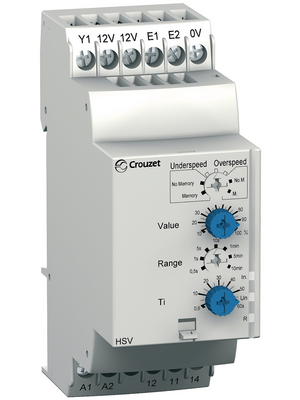 Crouzet - HSV - Speed control relay 1 change-over (CO), HSV, Crouzet