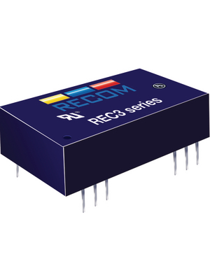 Recom - REC3-053.3SRW/H4/A - DC/DC converter 4.5...9 VDC 3.3 VDC, REC3-053.3SRW/H4/A, Recom