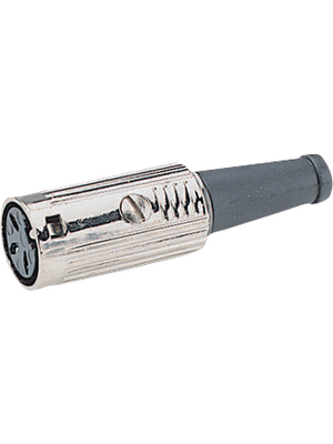 Deltron Components - 600-0400 - Female cable connector nickel-plated 4P, 600-0400, Deltron Components