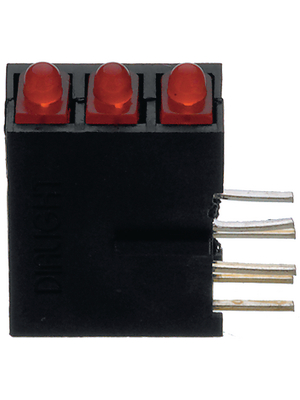 Dialight - 570-0100-111F - PCB LED 2 mm round red/red/red standard, 570-0100-111F, Dialight