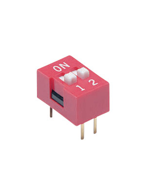 Taiway - DS-02 - DIL switch THD 2P, DS-02, Taiway