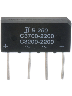 Diotec - B500C5000-3300A - Bridge rectifier 1000 V 5 A SIL, B500C5000-3300A, Diotec