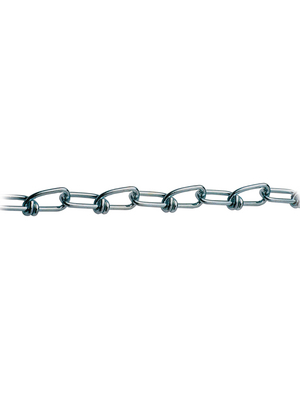 Campbell - 0120710524 - Knotted-link chain, blue chrome-plated 1.6 mm, 0120710524, Campbell