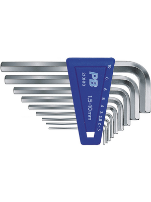 PB Swiss Tools - PB 210H-10 - Allen key set;10, PB 210H-10, PB Swiss Tools