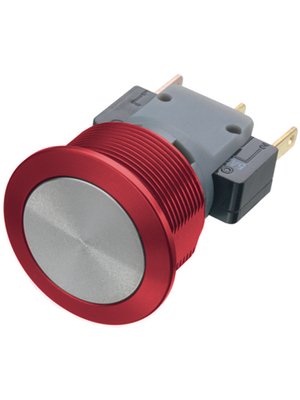 Schurter - 1241.6622.3120000 - Vandal-proof push-button switch red 19 mm 250 VAC 3 A 1 change-over (CO), 1241.6622.3120000, Schurter