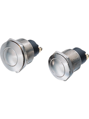 Apem - AV191003C900E - Push-button Switch, vandal proof 19.2 mm 48 VDC 2 A 1 make contact (NO), AV191003C900E, Apem