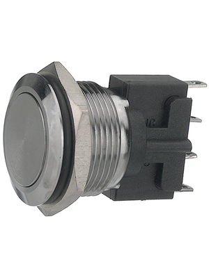 Bulgin - MPB037 - Push-button Switch, vandal proof 19.2 mm 50 VAC 1 A 1 make contact (NO), MPB037, Bulgin