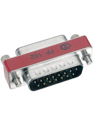 Deltron - DFA09S/09P FP102 UN4 - D-Sub Filter-Adapter 9P, Female / Male, DFA09S/09P FP102 UN4, Deltron