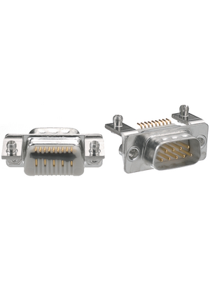 Deltron - DTS 09 PYCSMD2 UN - D-Sub plug SMD 9P, Male, DTS 09 PYCSMD2 UN, Deltron