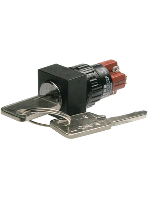 EAO - 51-255.025D2F - Key switch 24 x 24 mm 1 NO+1 NC, 51-255.025D2F, EAO