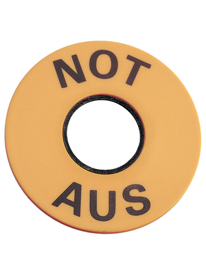 EAO - 61-9970.1 - Sign "NOT-AUS" ? 43 mm, 61-9970.1, EAO