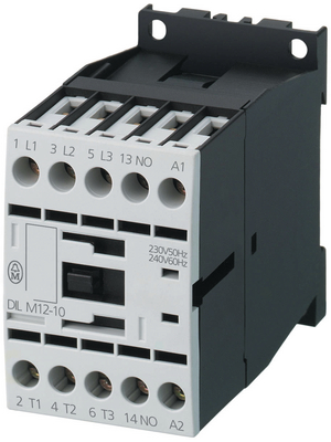 Eaton - DILM7-10 (230V50HZ) - Power contactor 230 VAC 3 NO 1 make contact (NO) Screw Terminal, DILM7-10 (230V50HZ), Eaton