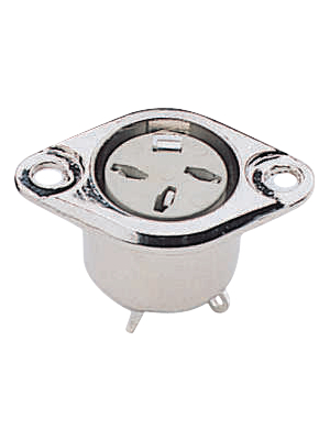 Deltron Components - 630-0300 - Female panel connector nickel-plated 3P 3 'C', 630-0300, Deltron Components