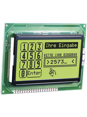 Electronic Assembly - EA P128-7KLED - LCD-graphic display 128 x 128 Pixel, EA P128-7KLED, Electronic Assembly