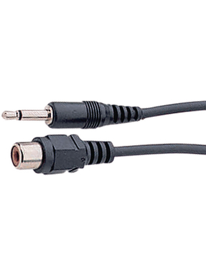 MSL Enterprises Corp - 66-1-12 - Audio cable mono jack - cinch 1.20 m black, 66-1-12, MSL Enterprises Corp