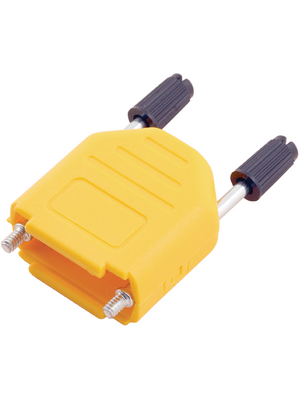 Encitech Connectors - DPPK09-Y-K - D-Sub plastic hood 9P, DPPK09-Y-K, Encitech Connectors