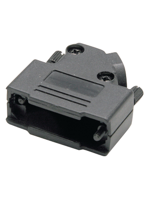 Encitech Connectors - D45PK-P-09-BK-K - D-Sub plastic hood 9P, D45PK-P-09-BK-K, Encitech Connectors
