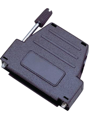 Encitech Connectors - DSSK-P-09-L-K - D-Sub plastic hood 9P, DSSK-P-09-L-K, Encitech Connectors