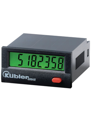 Kbler - 6.130.012.852 - Pulse counter 8-digit LCD 30 Hz / 12 kHz PNP, NPN Litiumbatterie, 6.130.012.852, Kbler