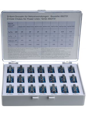 EPCOS - B82731-X1 - Choke Assortments for Mains Applications 21 x 15 x 20 mm 3, B82731-X1, EPCOS