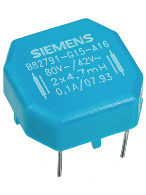 EPCOS - B82791-G15-A16 - Inductor, radial 4.7 mH  (2x) 0.1 A  (2x), B82791-G15-A16, EPCOS