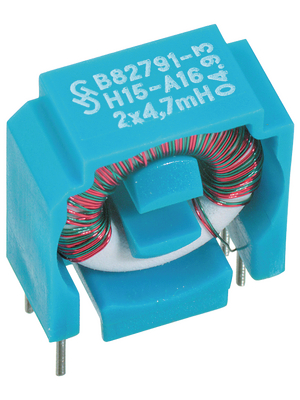 EPCOS - B82791-H15-A16 - Inductor, radial 4.7 mH  (2x) 0.1 A  (2x), B82791-H15-A16, EPCOS