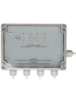 eQ-3 - HM-LC-SW4-SM - Switch actuator 4-channel 868.3 MHz 121 x 171 x 55 mm, HM-LC-SW4-SM, eQ-3